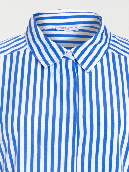 Chemise rayée grande taille femme