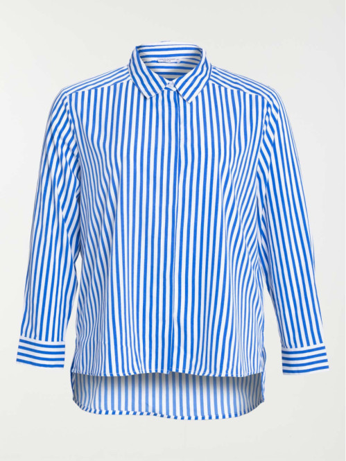 Chemise rayée grande taille femme