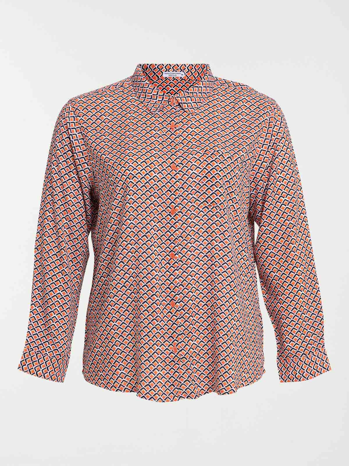 Chemise graphique grande taille femme