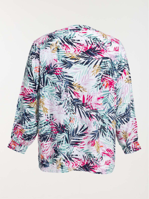 Blouse motif végétal grande...
