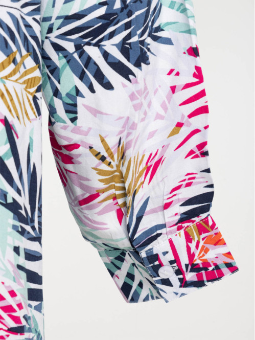 Blouse motif végétal grande...