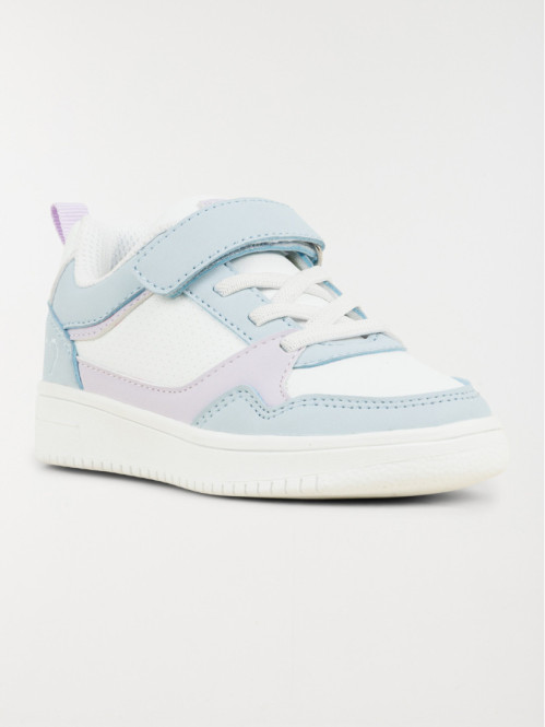 Baskets multicolores coeur fille (24-30)