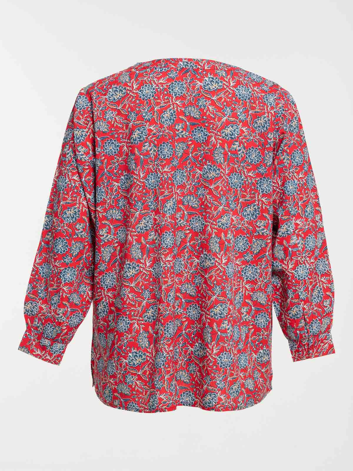 Blouse fleurie grande taille femme