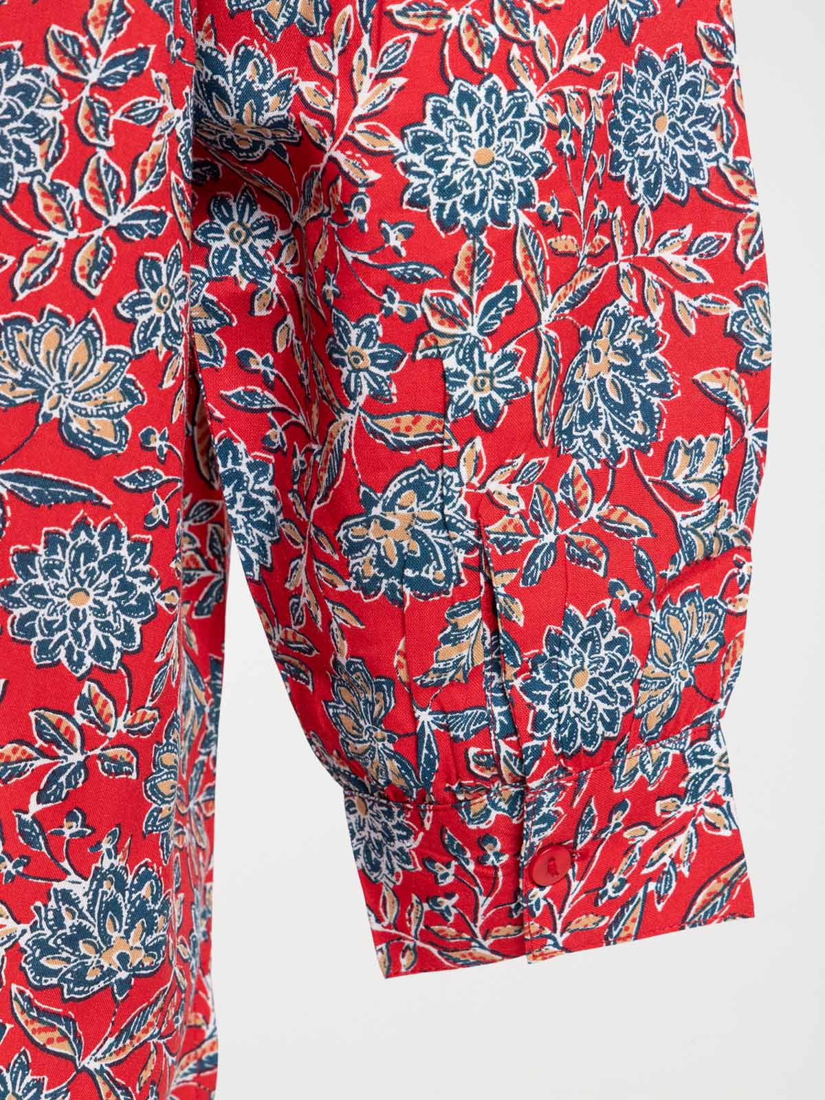 Blouse fleurie grande taille femme