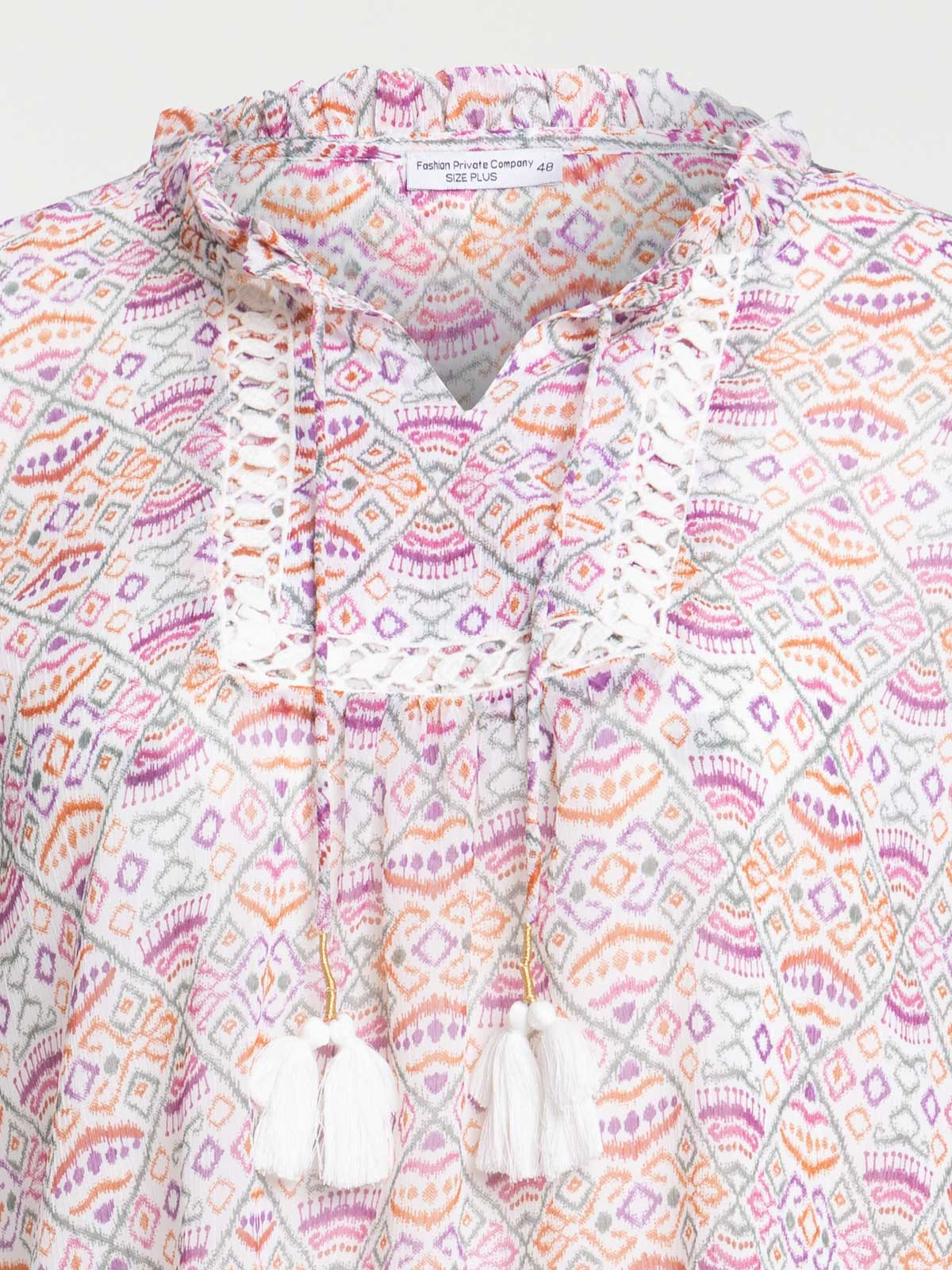 Blouse imprimée grande taille femme