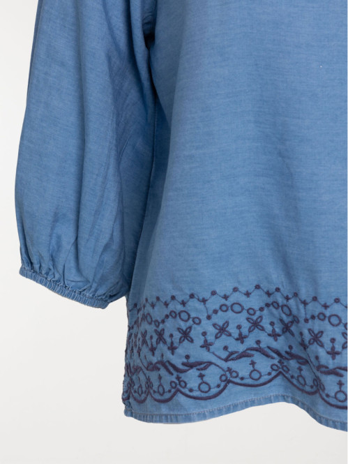 Blouse brodée stone femme Blouse brodée stone femme