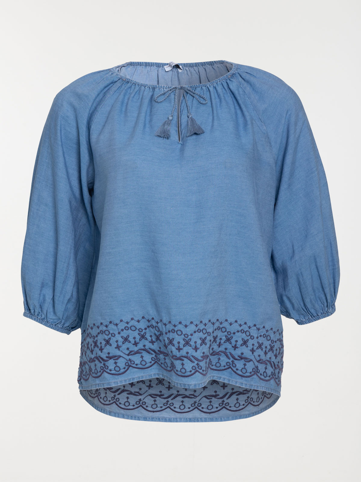 Blouse brodée stone femme