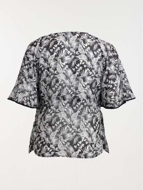 Kimono imprimé grande taille femme