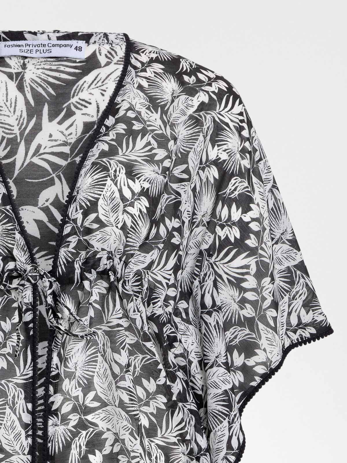 Kimono imprimé grande taille femme