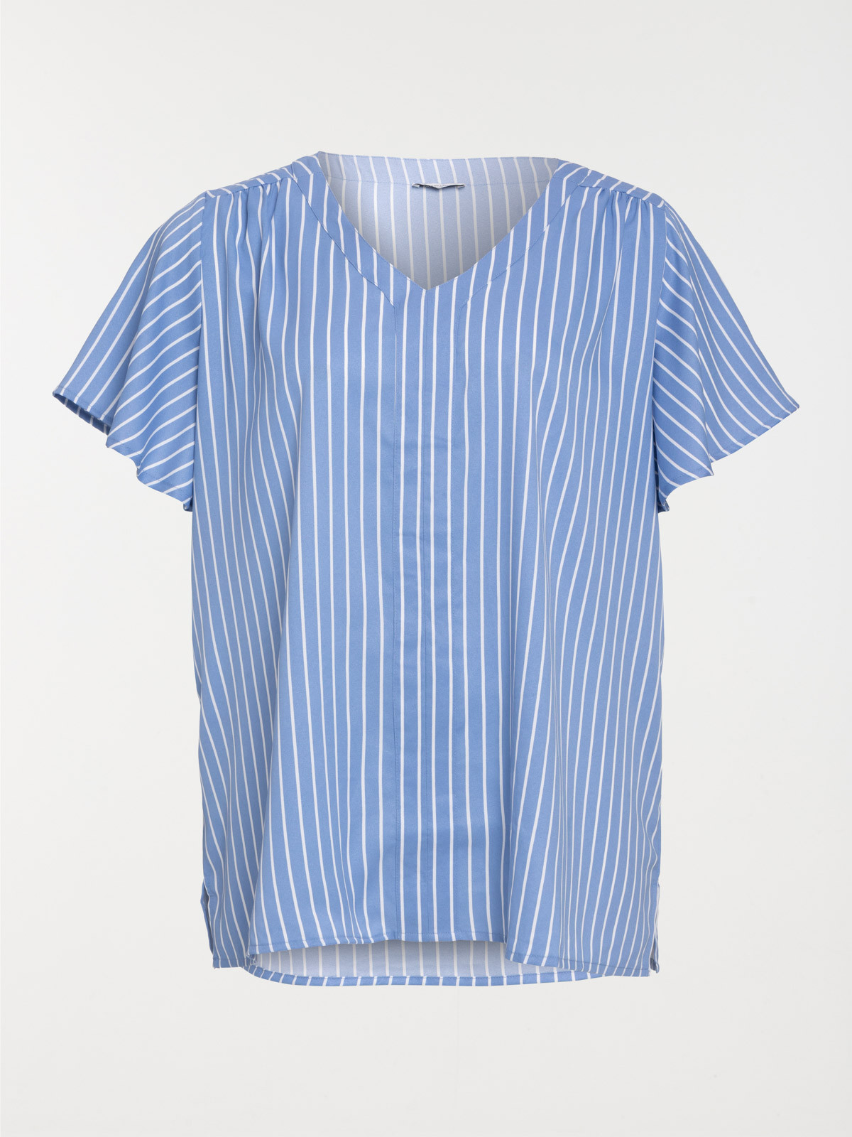 Blouse à rayures grande taille femme