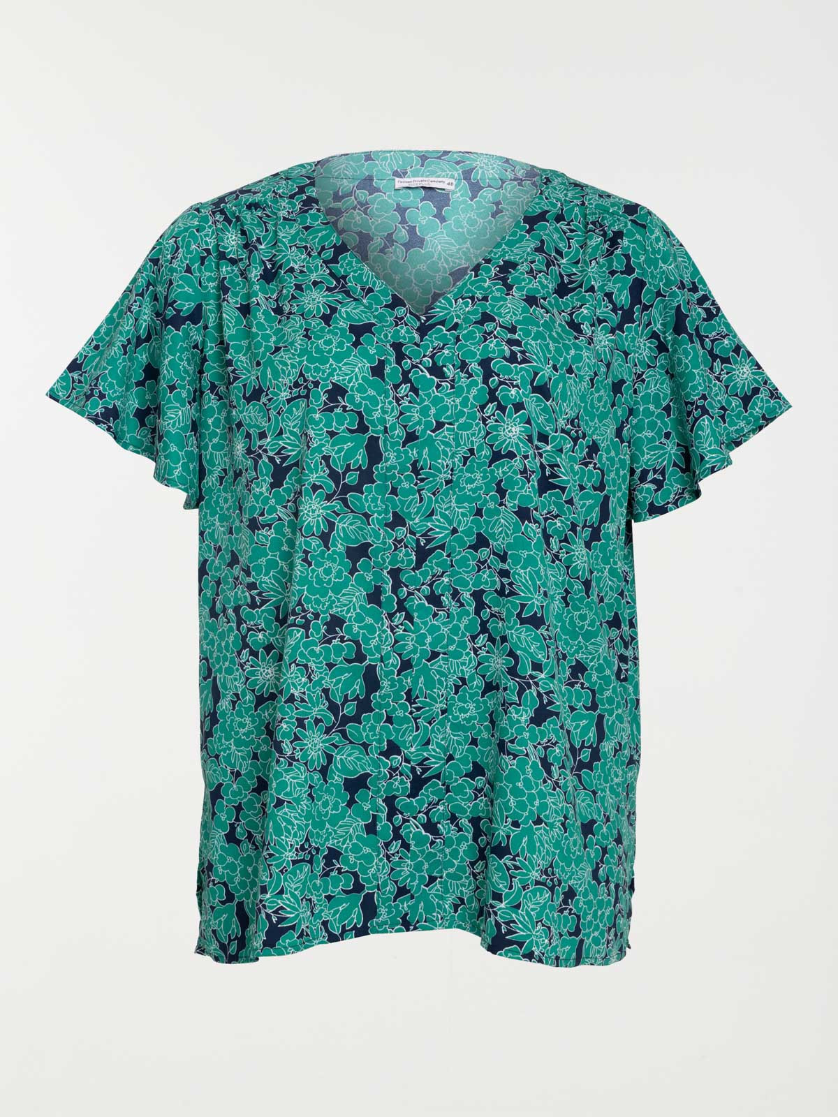 Blouse imprimée grande taille femme