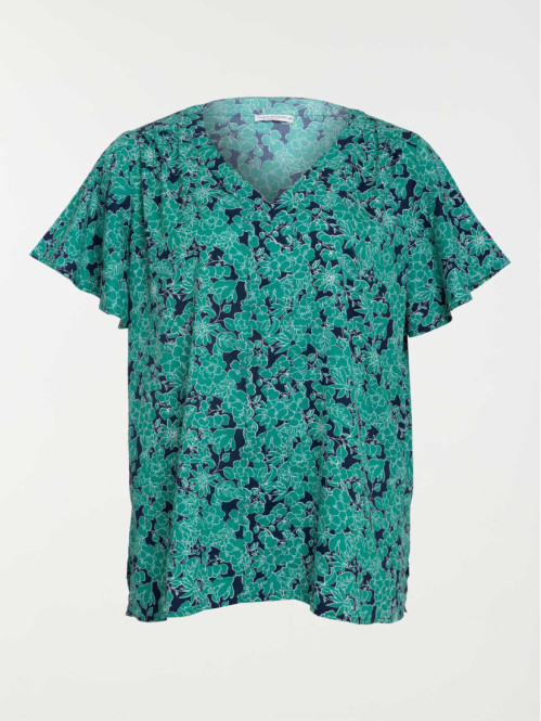 Blouse imprimée grande taille femme