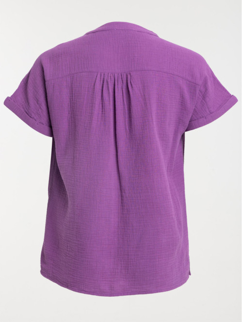 T-shirt santa purple grande taille femme