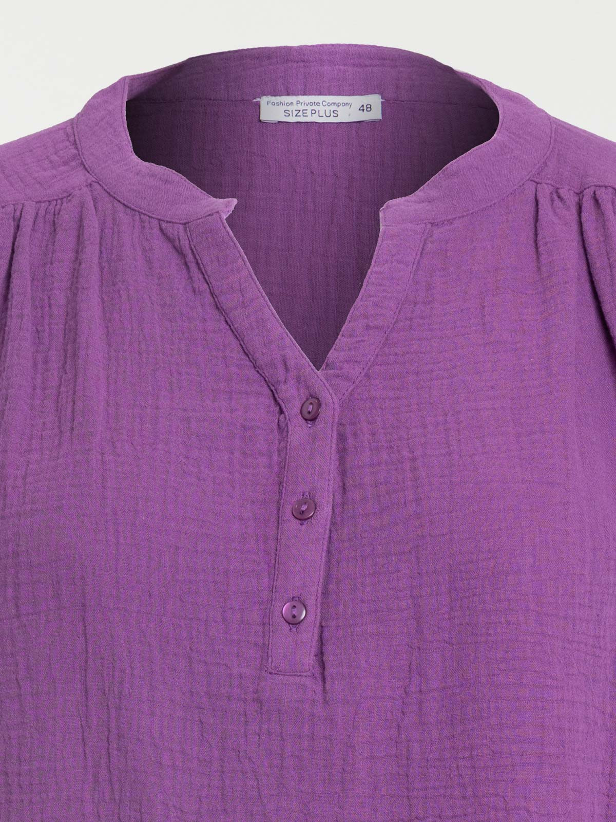 T-shirt santa purple grande taille femme