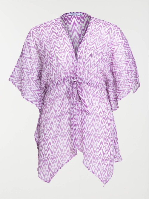 Kimono imprimé grande taille femme