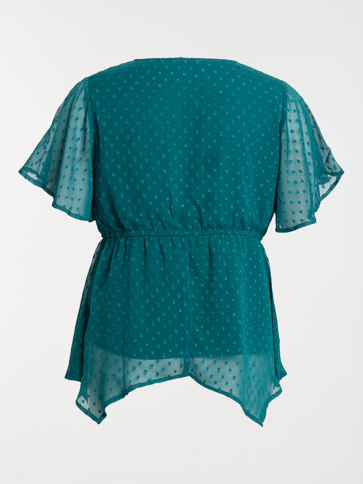 Blouse émeraude grande taille femme