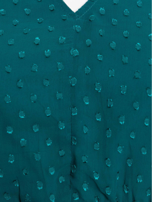 Blouse émeraude grande taille femme