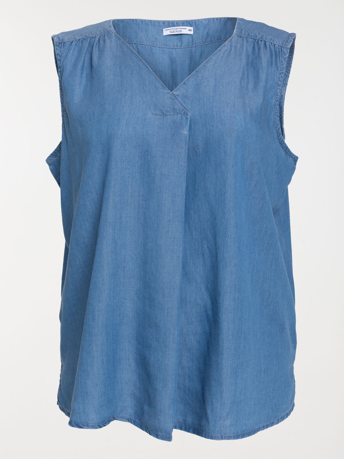 Blouse sans manches grande taille femme