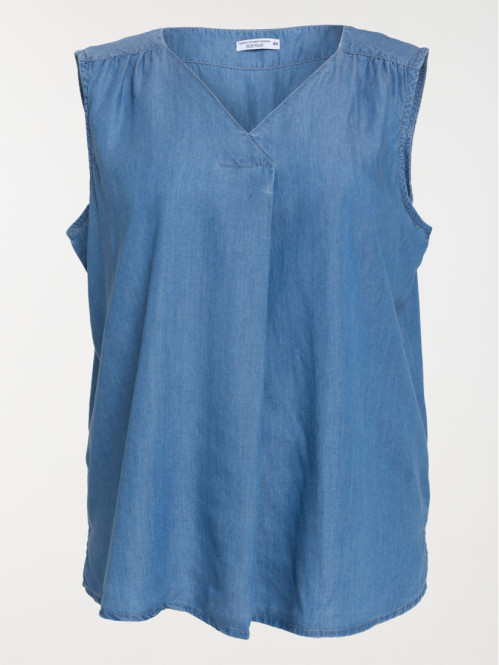 Blouse sans manches grande taille femme