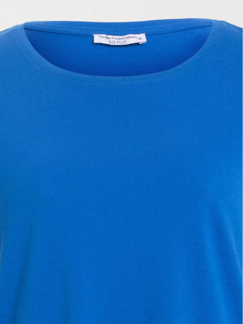 T-shirt cobalt grande taille femme