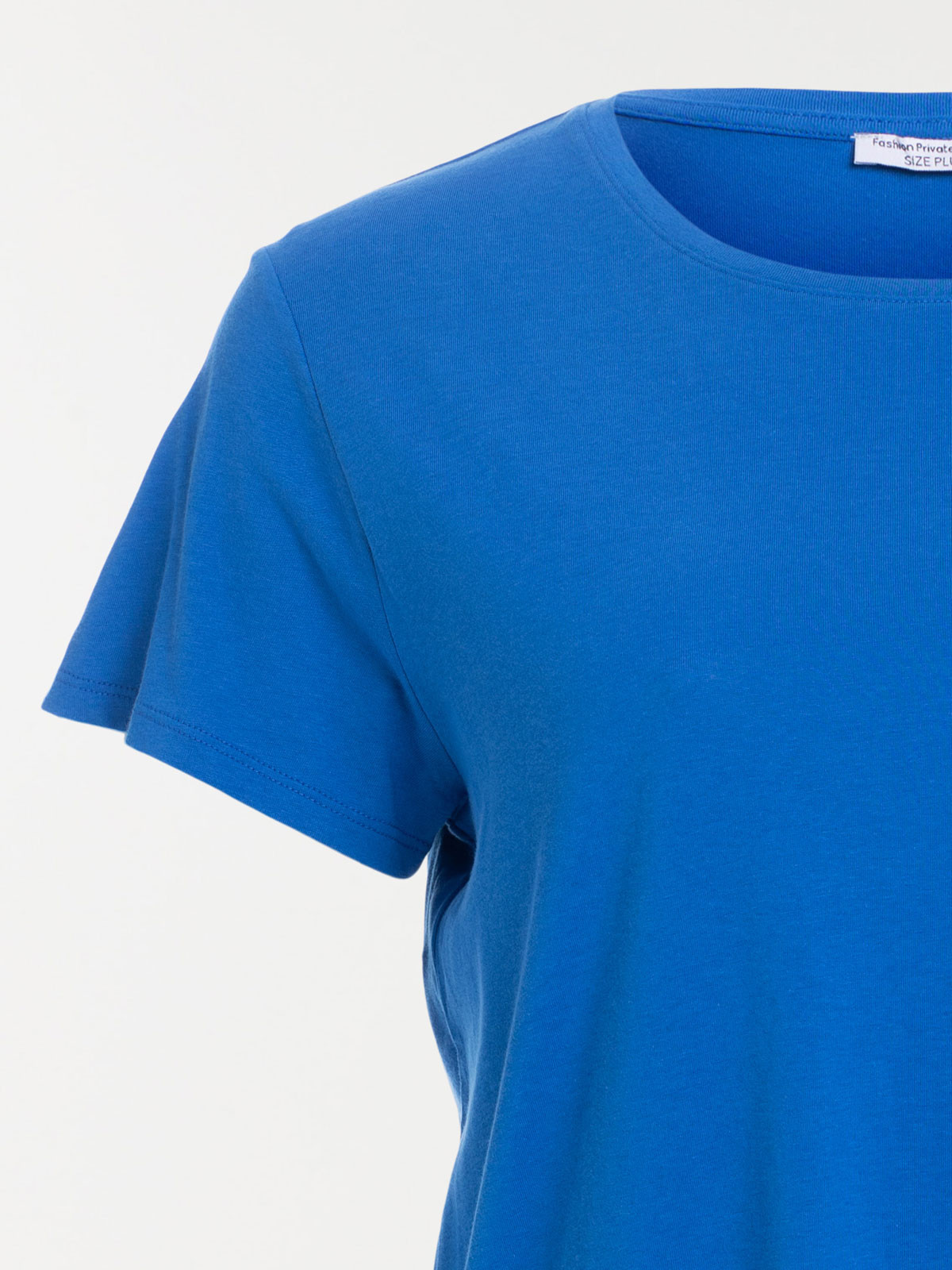 T-shirt cobalt grande taille femme