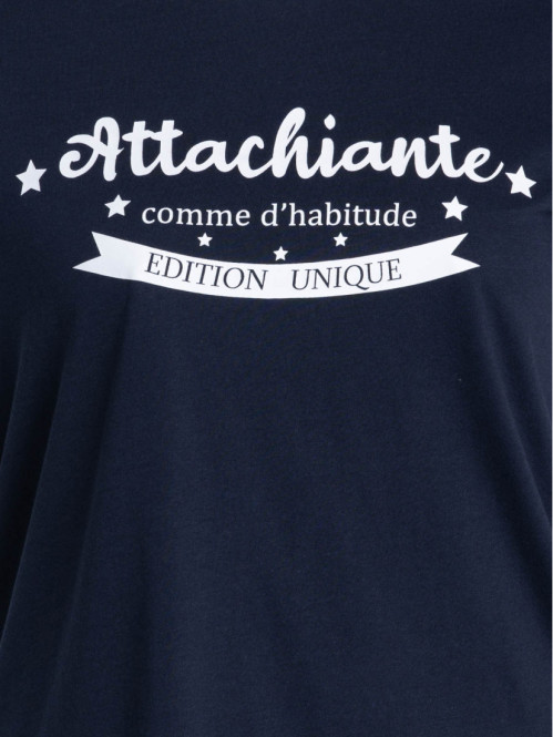 T-shirt message grande taille femme