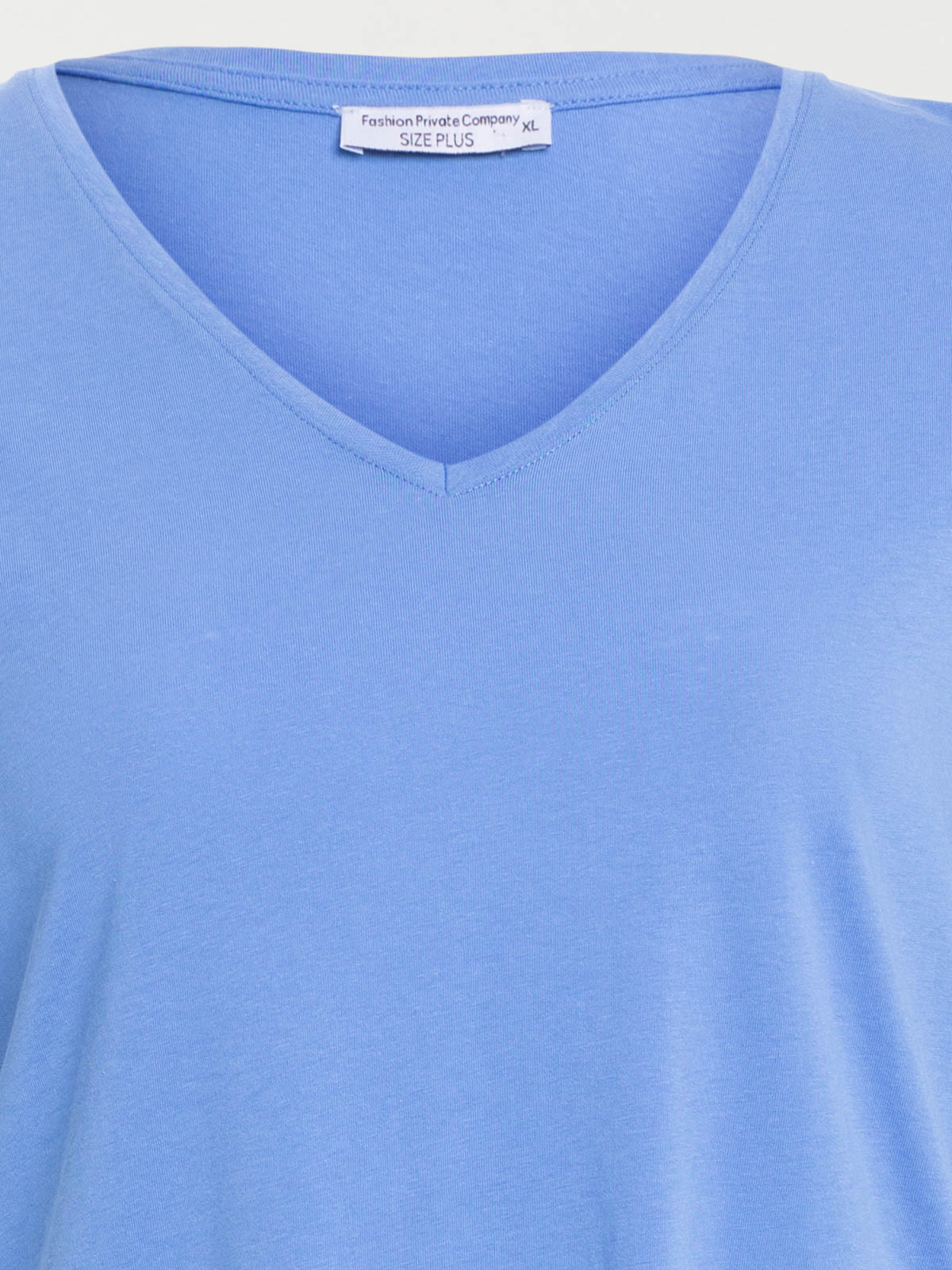 T-shirt bleu moyen grande taille femme