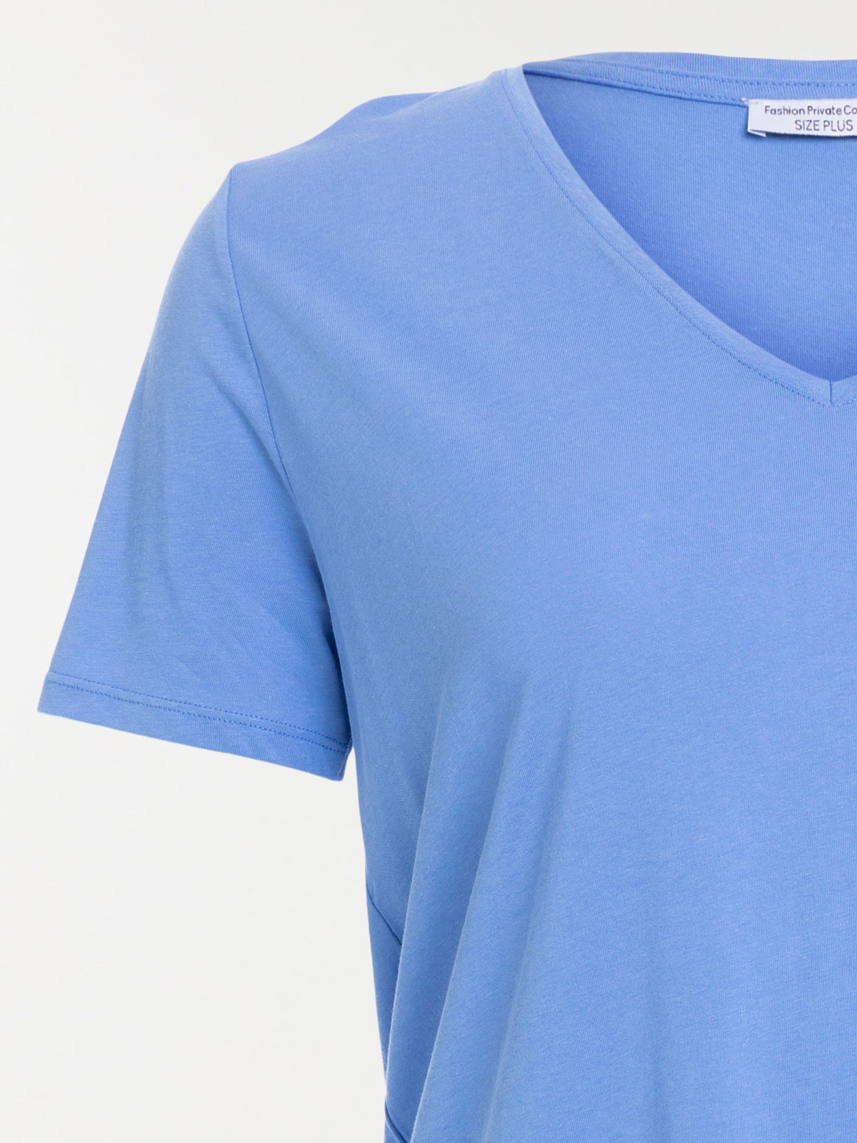 T-shirt bleu moyen grande taille femme