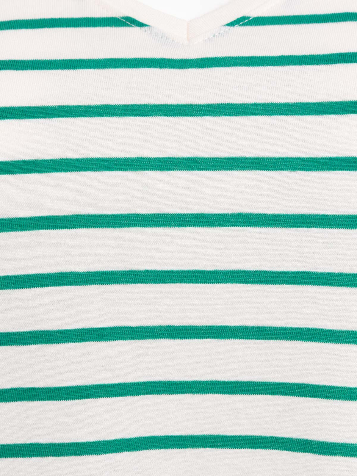 T-shirt rayé col V grande taille femme