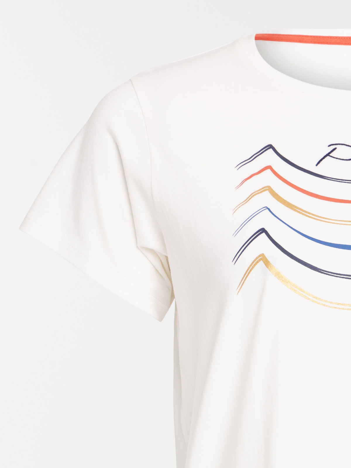 T-shirt écru grande taille femme