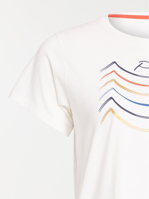 T-shirt écru grande taille femme