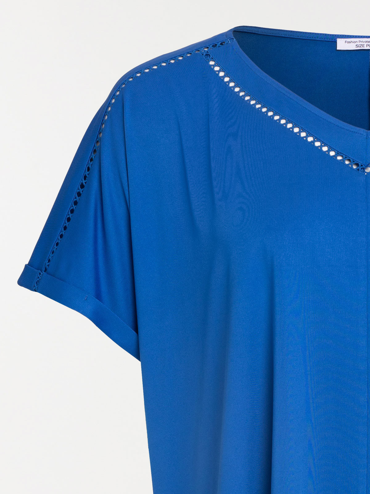T-shirt cobalt grande taille femme