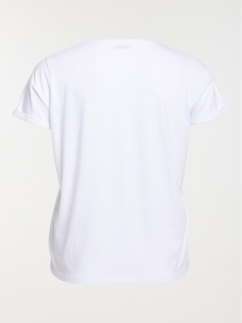 T-shirt coeur grande taille femme