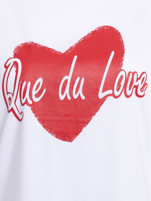 T-shirt coeur grande taille femme