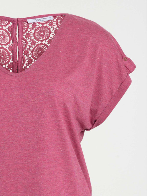 T-shirt grande taille femme aubergine T-shirt grande taille femme aubergine