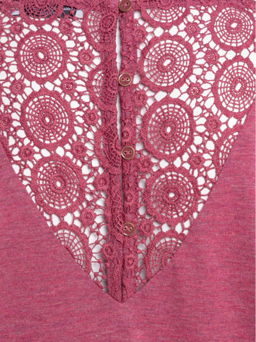 T-shirt grande taille femme aubergine T-shirt grande taille femme aubergine