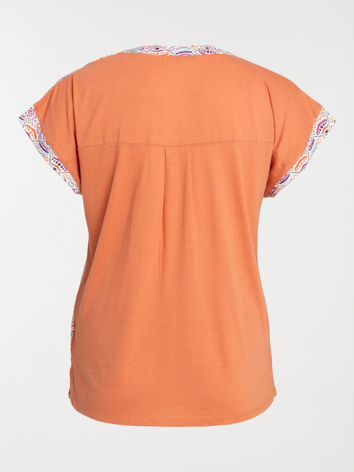 T-shirt ethnique grande taille femme