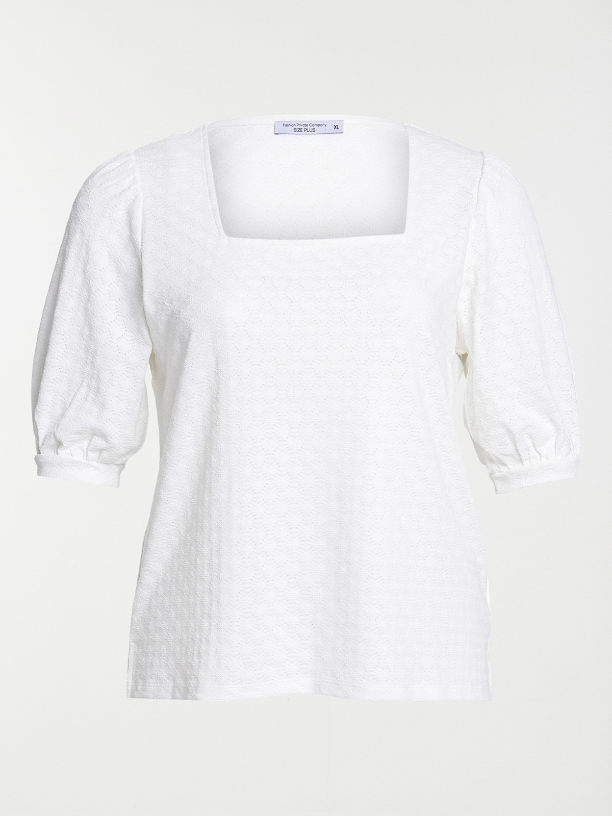 T-shirt écru grande taille femme