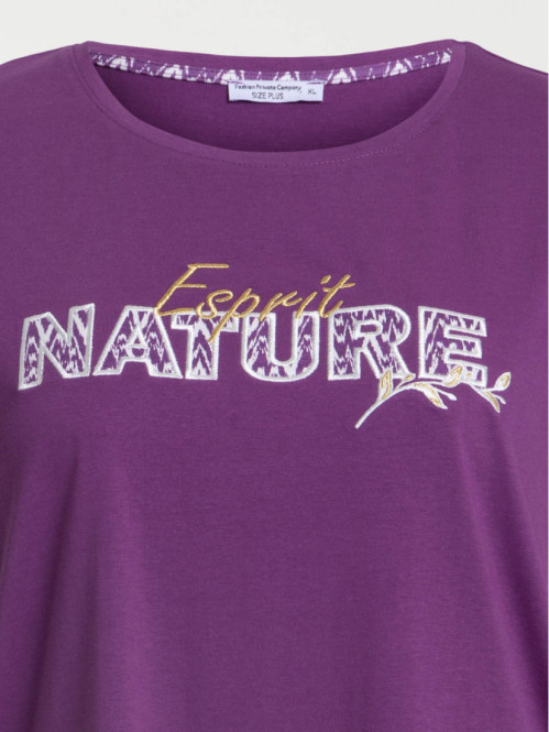 T-shirt imprimé grande taille femme