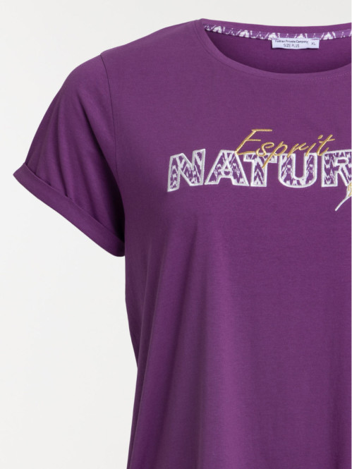 T-shirt imprimé grande taille femme