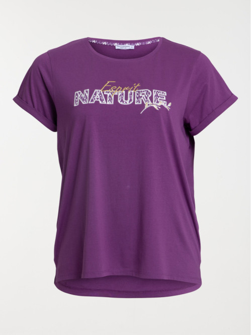 T-shirt imprimé grande taille femme