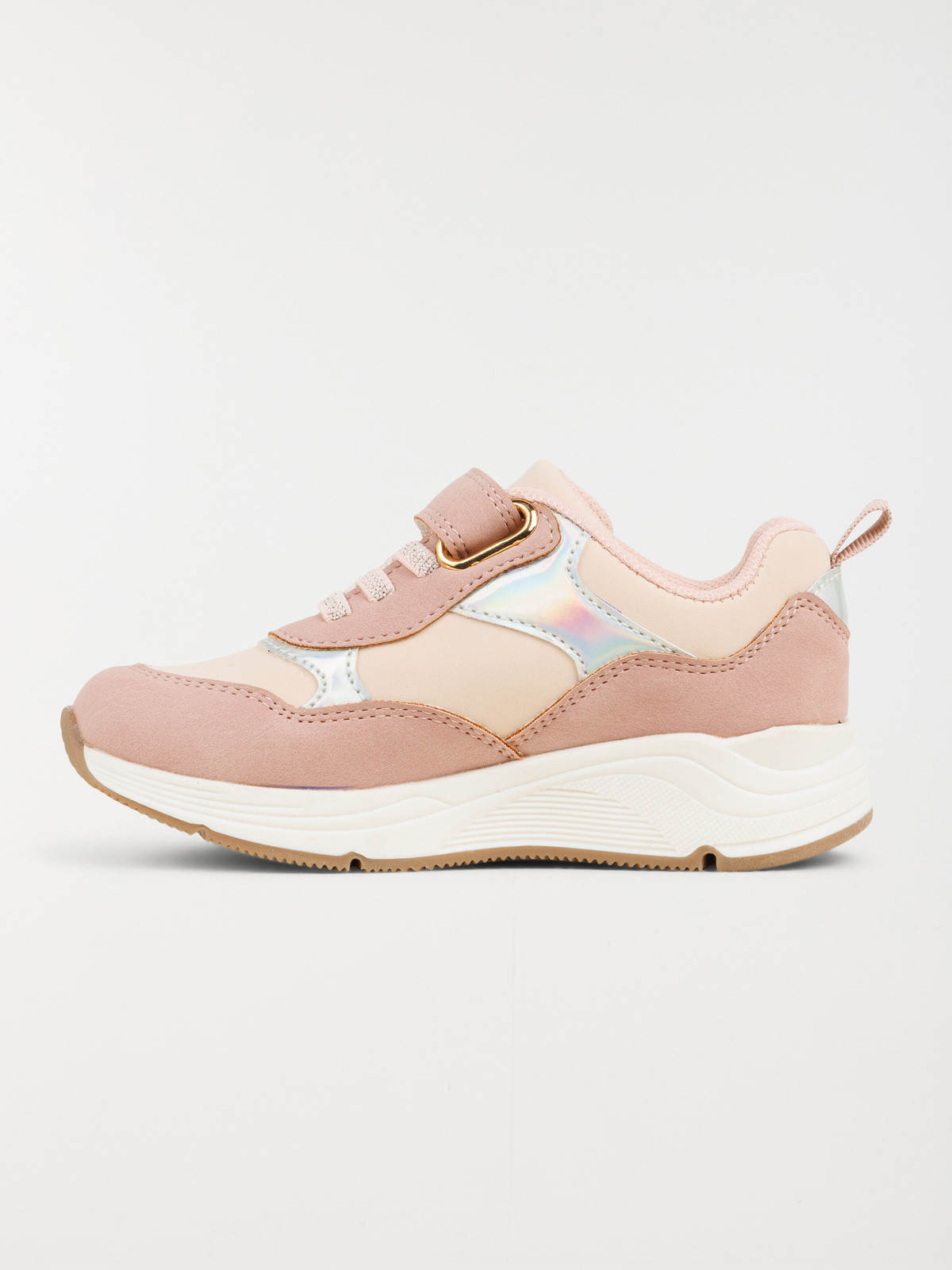 Baskets à scratch beige fille (25-30) Baskets à scratch beige fille (25-30)