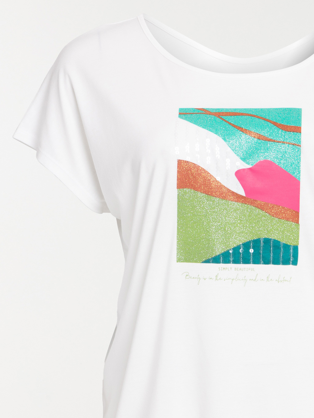 Tee-shirt motif grande taille femme