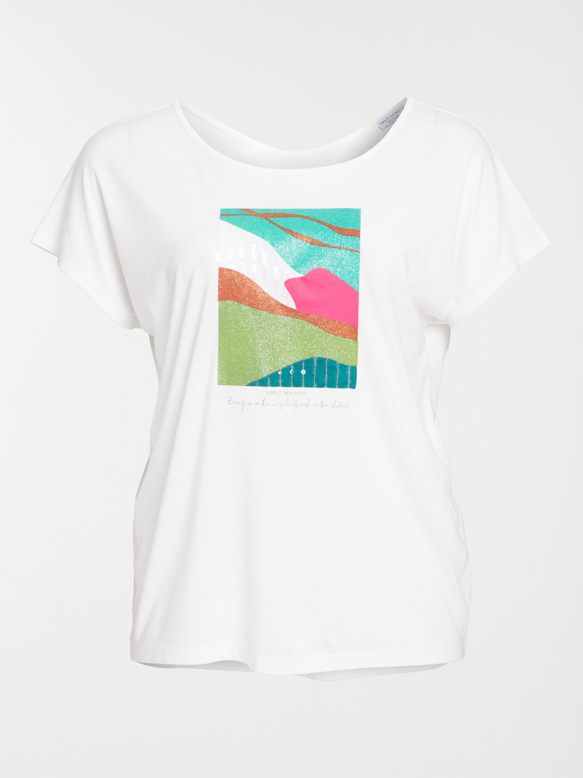 Tee-shirt motif grande taille femme
