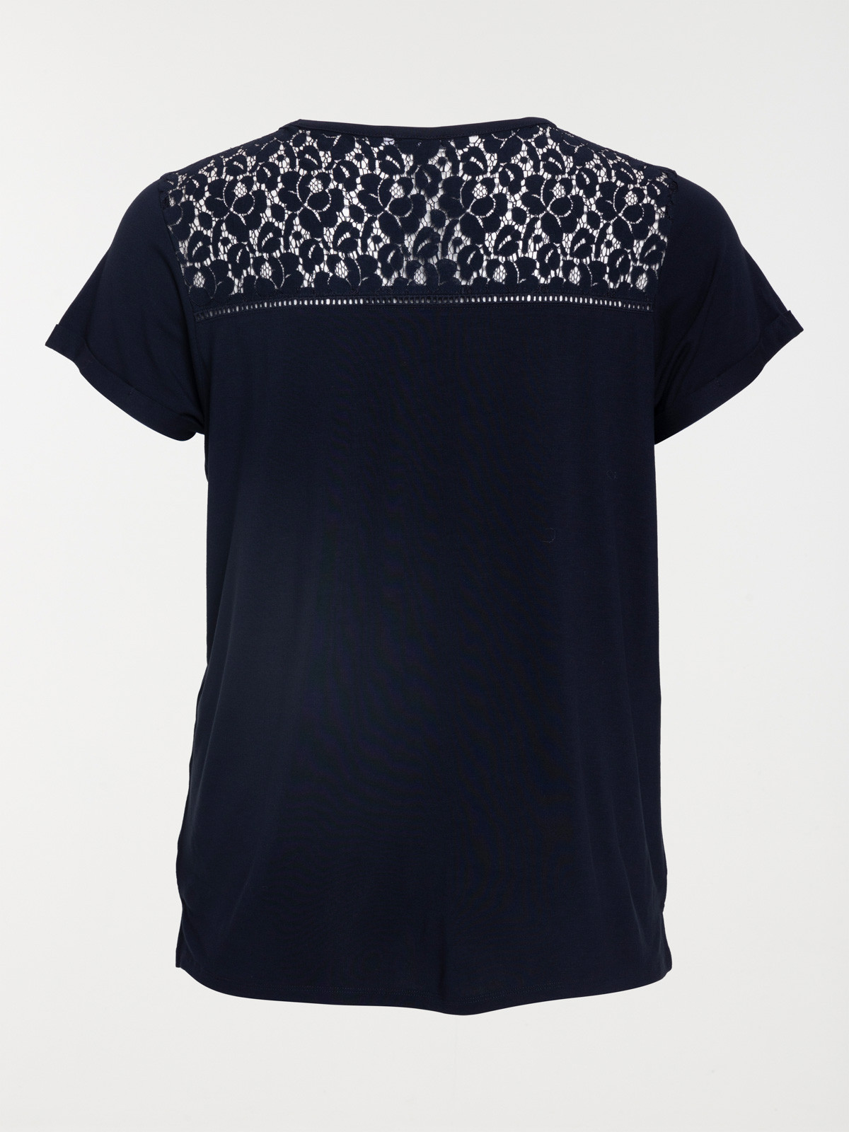 Tee-shirt noir grande taille femme