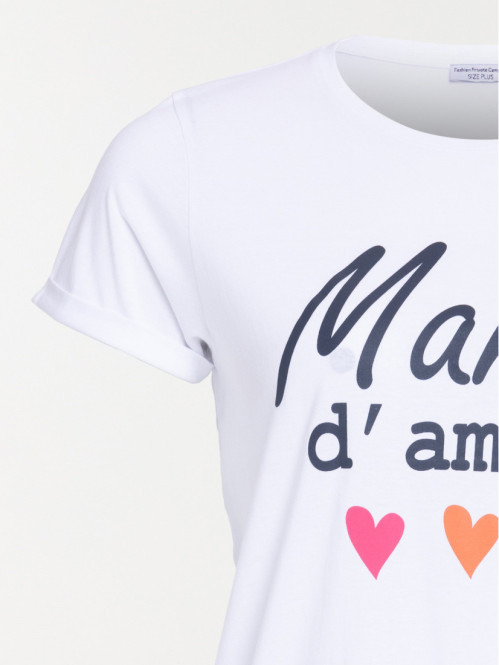 T-shirt maman grande taille femme