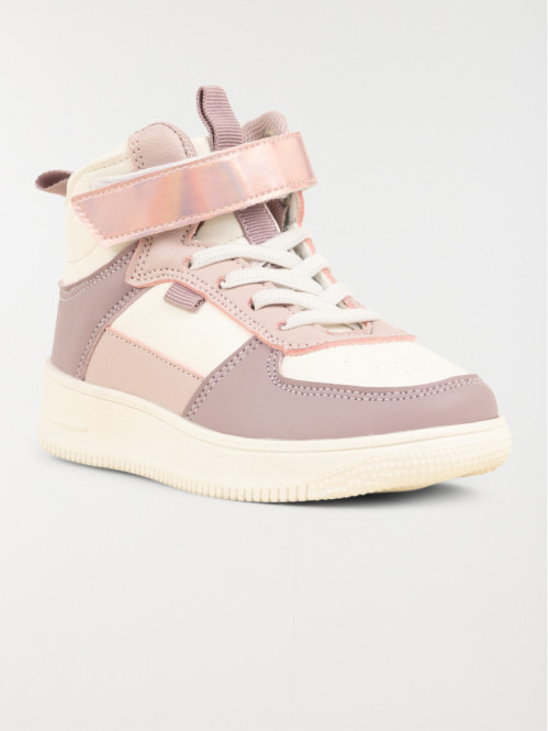 Baskets montantes blanches fille (24-30) Baskets montantes blanches fille (24-30)