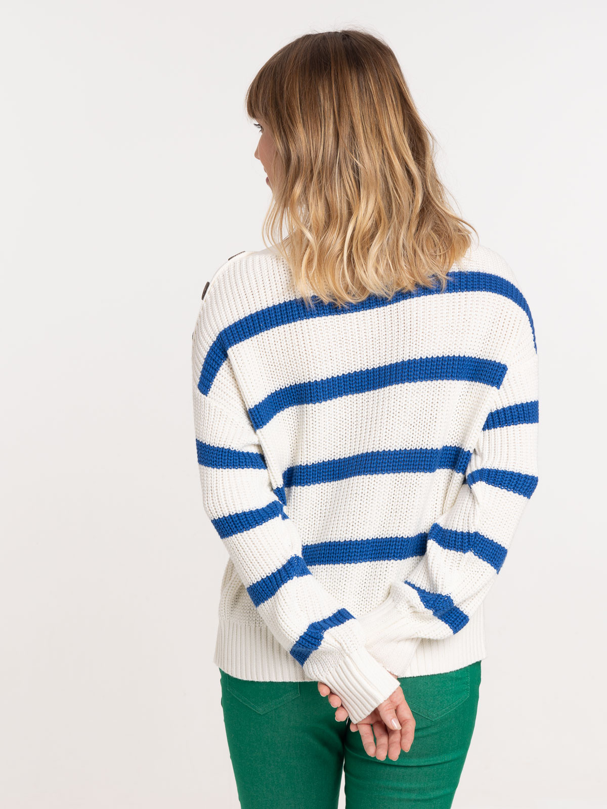 Pull rayé femme