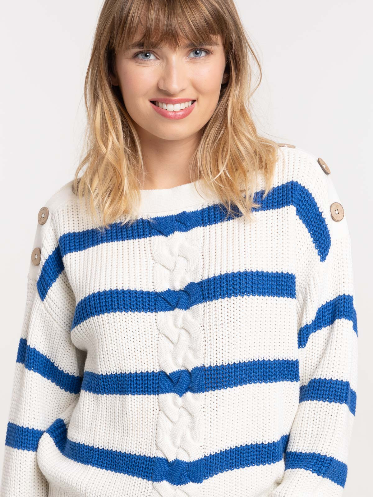Pull rayé femme