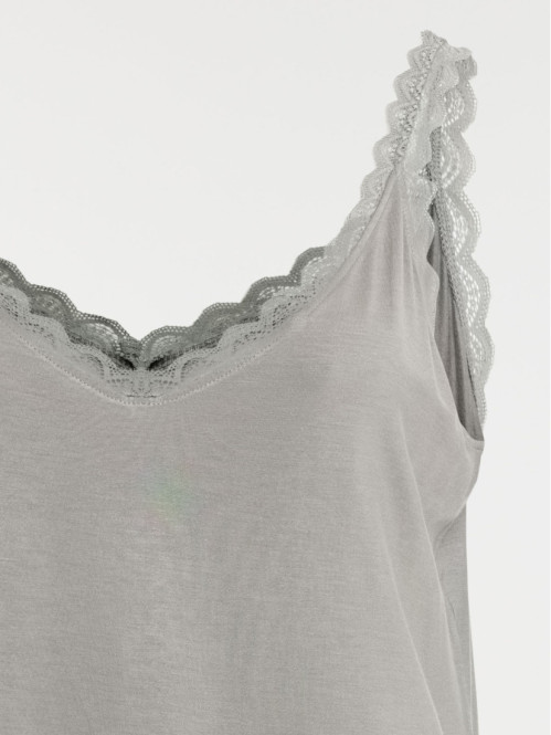 Débardeur dentelle grande taille femme